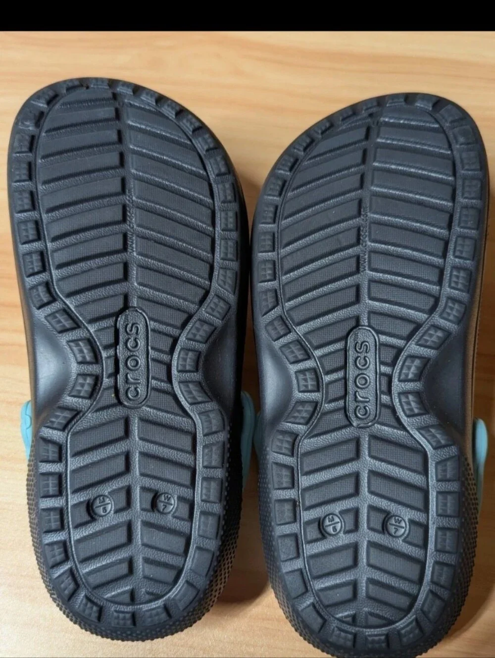 Crocs Black Shoes Women's 7 Fuscia Fleece Lining Teal Strap